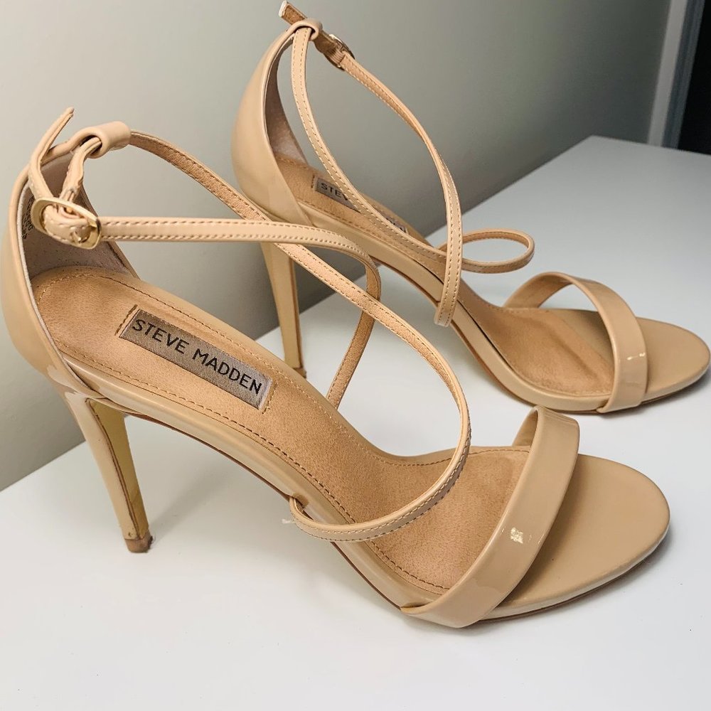 Steve Madden | Nude Ankle Strap Heels